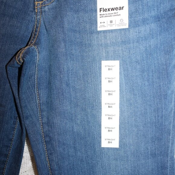Sonoma boys husky straight leg jeans size 8 flexwear new with tag - Picture 2 of 6
